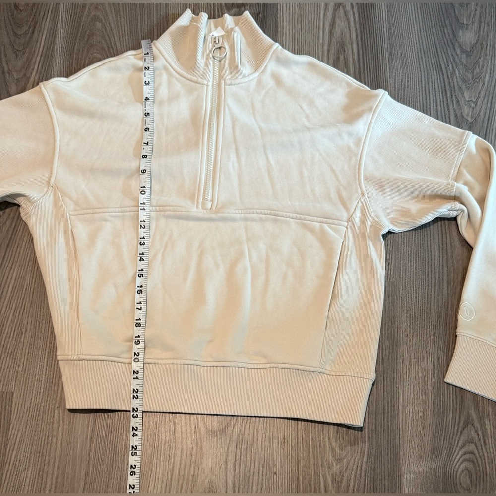 Vuori Cream Half-Zip Sweatshirt - Picture 10 of 15